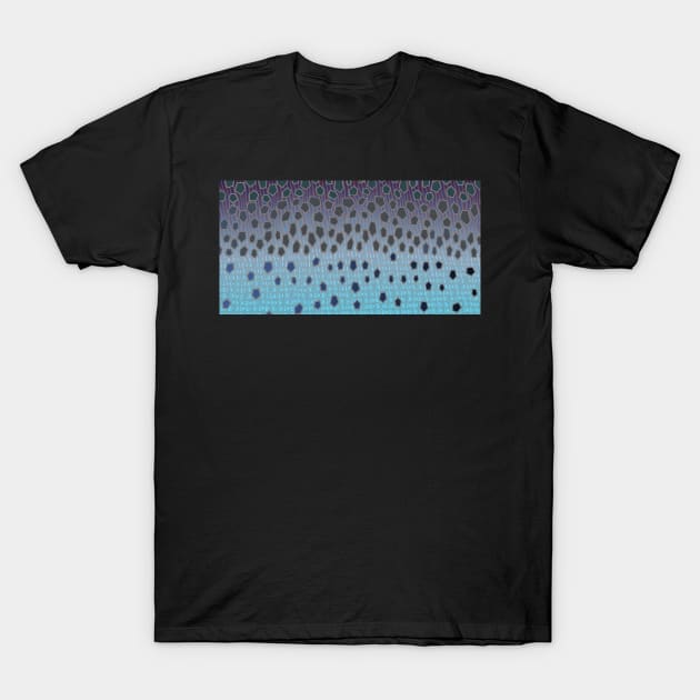 Rainbow Camo Blue Cover T-Shirt by MikaelJenei